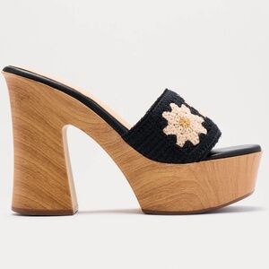 Crochet Platform Block Heels 8.5